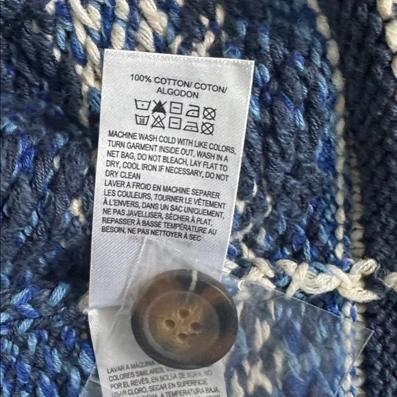 LUCKY BRAND WOMENS CARDIGAN SOUTHWESTERN AZTEC THICK COTTON SOFT MEDIUM - Picture 13 of 16